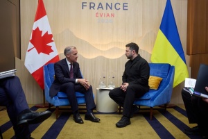 Зеленський зустрівся з Карні і подякував за новий пакет санкцій