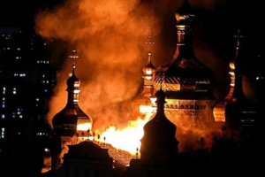 Russian Propaganda Fabricates Evidence to Cover Up Attack on Kyiv Pechersk Lavra