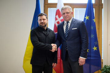 ゼレンシキー宇大統領、フィツォ・スロバキア首相と欧州統合等を協議