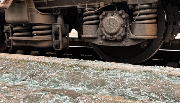 Enemy drone strikes diesel locomotive in Kharkiv region, injuring railway worker