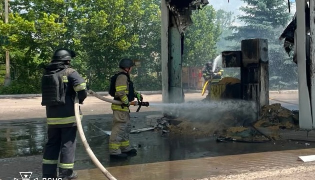Російський дрон вдарив по АЗС у Краматорську
