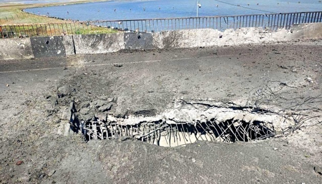 Russland verschweigt Zerstörung der Tschonhar-Brücke