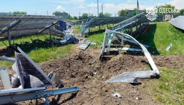 Solar power plant damaged in missile attack in southern Odesa region
