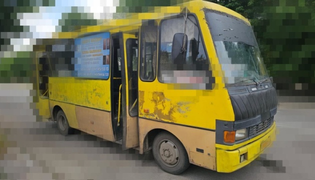 Russians strike minibus in Kherson; one person killed