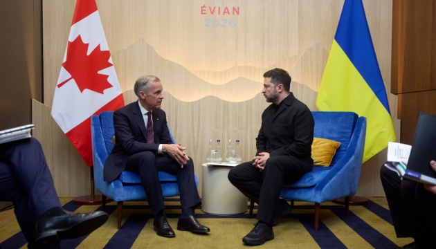 Zelensky meets Carney, thanks Canada for new sanctions package
