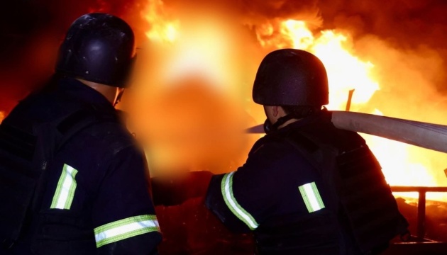 Russians attack infrastructure facility in Kropyvnytskyi