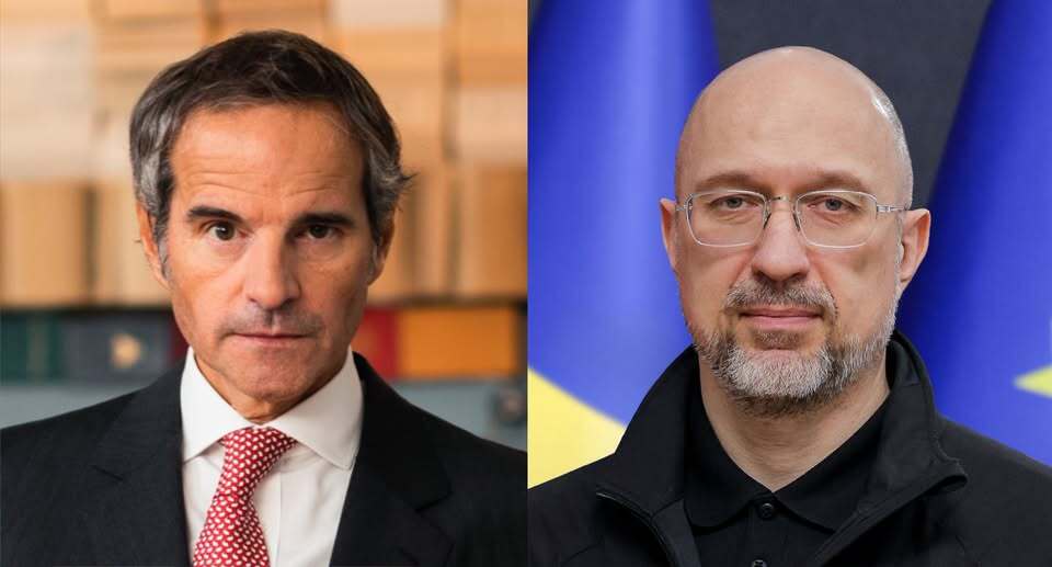 Шмигаль обговорив із Гроссі ядерну безпеку України та відновлення конфайнменту ЧАЕС