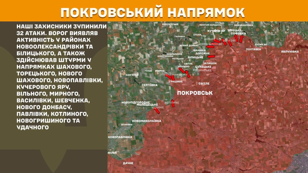 На фронті за добу - 264 зіткнення, найгарячішим залишається Покровський напрямок