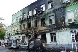 L'Académie des sciences de l'Ukraine endommagée lors de l'attaque nocturne russe sur Kyiv
