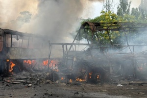Russen greifen Wagenpark und Sanatorium in Odessa an, vier Verletzte