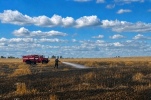 Une attaque russe ravage deux hectares de blé dans la région de Jytomyr