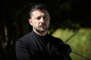 Volodymyr Zelensky reçu par le Premier ministre britannique Andy Burnham