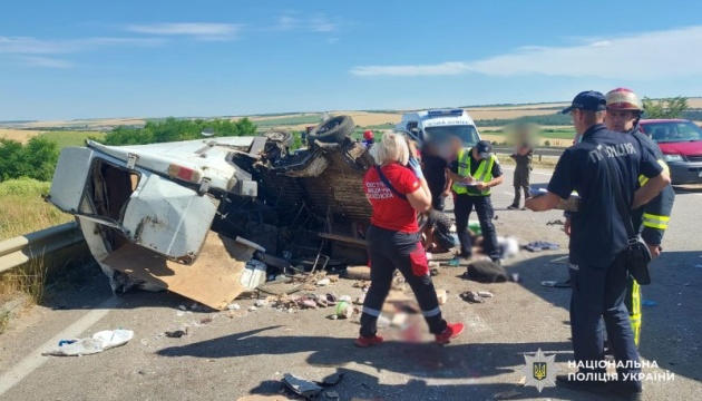 In Odesa region, bus collides with truck: One dead, five others injured