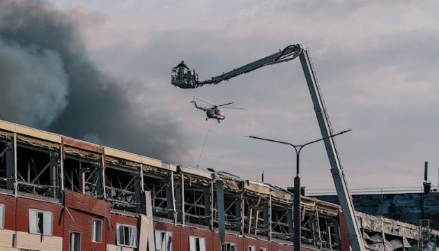 Russian missile strike damages AMTEL logistics hub in Kyiv region