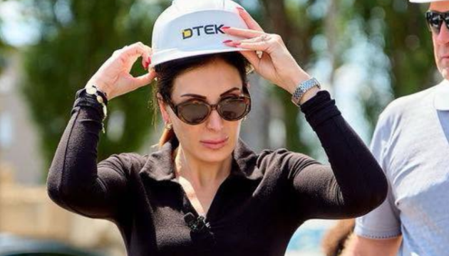 Trump-linked influencer visits power substation in Kyiv region rebuilt after Russian strike