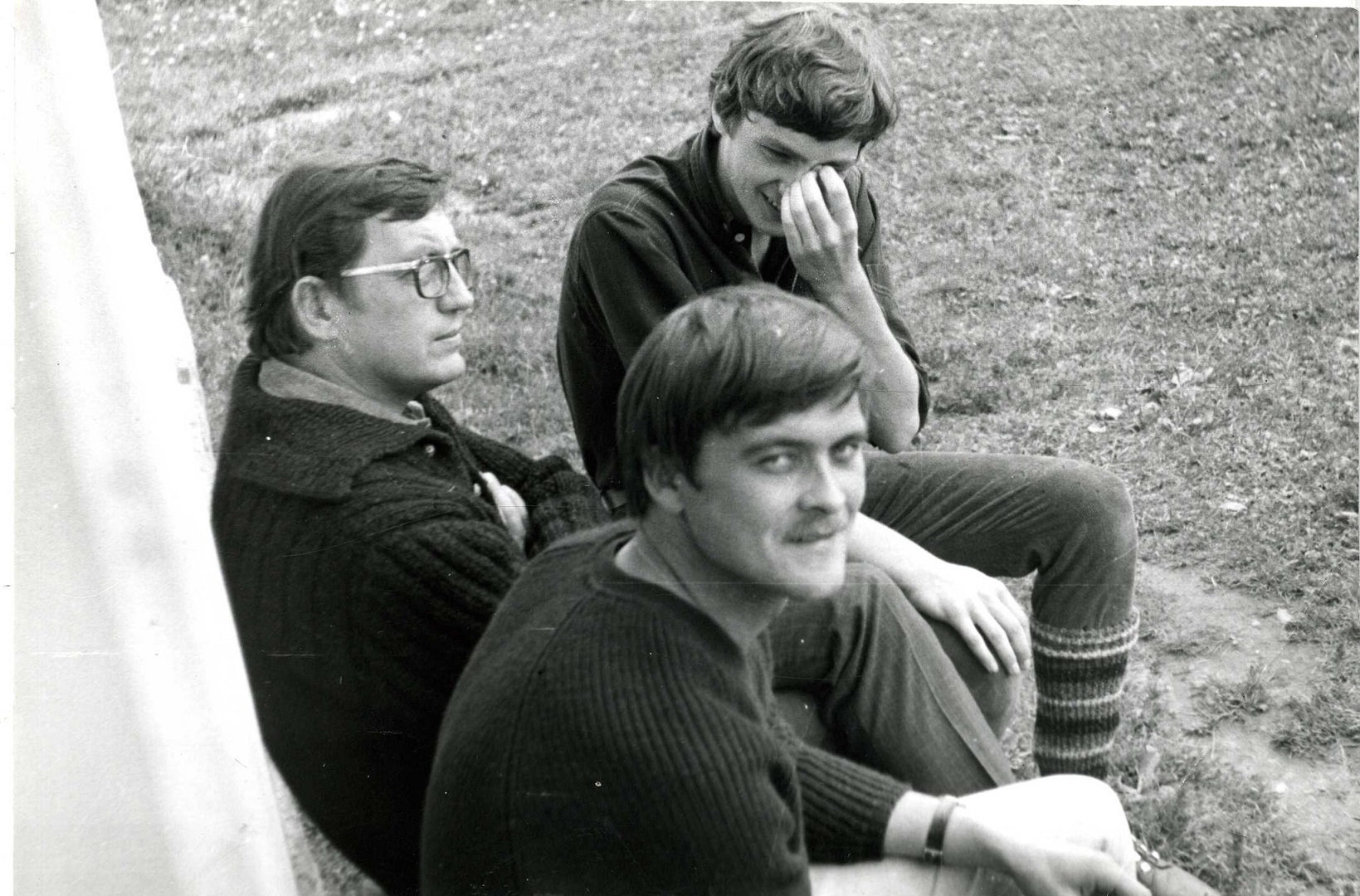 Георгій Якутович, Сергій Якутович та Іван Миколайчук, 1971 р. Фото ЦДАМЛМ України