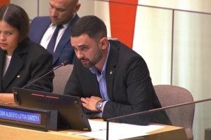 Infante de marina ucraniano Leyva Garsiya interviene en el Consejo de Seguridad de la ONU sobre las torturas sufridas en cautiverio ruso