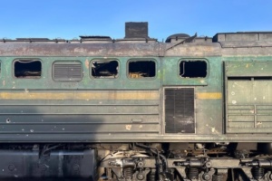 L’armée russe a lancé un drone contre la locomotive d'un train de voyageurs Jytomyr-Odessa