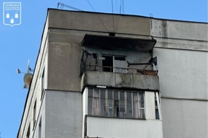Russische Jet- Drohne schlägt in ein Wohnhaus in Sumy ein -  vier Personen verletzt