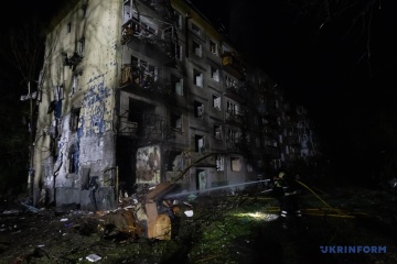 キーウへの大規模ミサイル攻撃　死者９名、負傷者２７名　市内５地区に破壊
