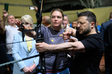 Zelensky se ha reunido en Ivano-Frankivsk con veteranos participantes de las competiciones "Voluntad de Vivir"