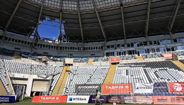 L’armée russe a lancé une frappe contre le stade Tchornomorets à Odessa / Photo : Nina Liachonok, Ukrinform 