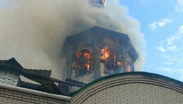 Se incendia una iglesia en Kramatorsk tras un ataque ruso