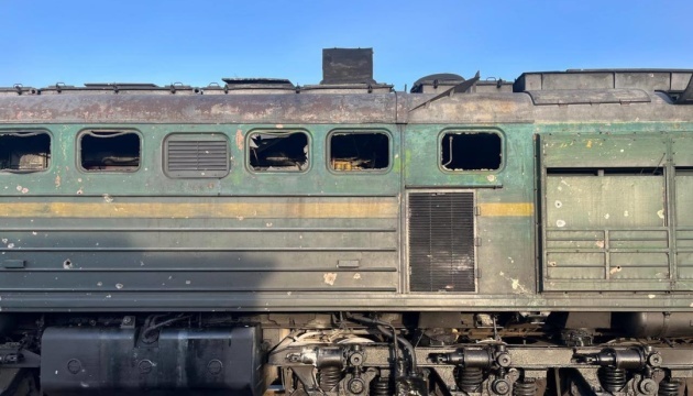 L’armée russe a lancé un drone contre la locomotive d'un train de voyageurs Jytomyr-Odessa