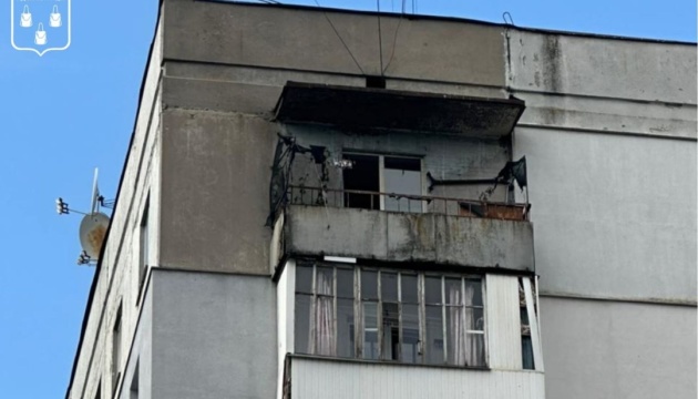 Russische Jet- Drohne schlägt in ein Wohnhaus in Sumy ein -  vier Personen verletzt