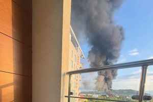 露ソチで無人機の攻撃により２つの石油貯蔵庫が炎上