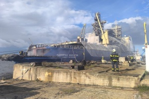 У Санкт-Петербурзі сталася пожежа на криголамі «Адмирал Макаров»