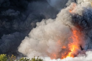 Russian attack damages warehouse belonging to EKO Market supermarket chain