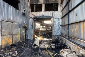 L’usine de systèmes de ventilation Vents détruite par une frappe russe à Boyarka, dans la région de Kyiv