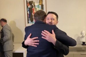 Президент України Володимир Зеленський зустрівся у Нью-Йорку з президентом Франції Еммануелем Макрон