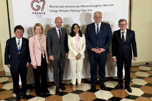 Sybiha pide aumentar la presión sobre Rusia en la reunión del G7 en Nueva York