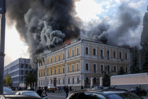 Будівлю президії НАН законсервують через пошкодження 40% площі