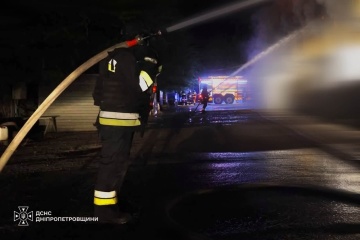На Дніпропетровщині ліквідували масштабні пожежі після російських атак