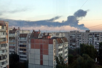 У Києві внаслідок дронової атаки спалахнули складські приміщення