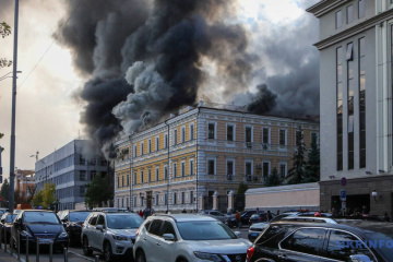 Історична будівля Національної академії наук України, яку зруйнував дрон РФ