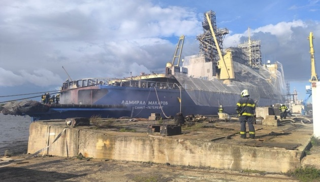 У Санкт-Петербурзі сталася пожежа на криголамі «Адмирал Макаров»