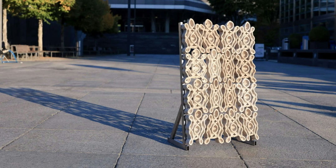 Елемент фасаду, створений бактеріями / Фото: Kai-Hsun Ye, ETH Zurich