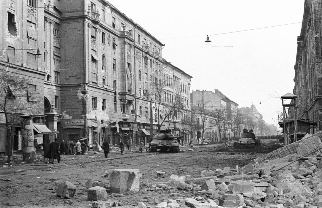 Зруйнований центр угорської столиці / Фото Wikipedia