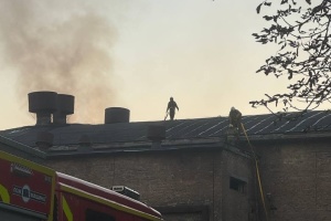 Через ворожу атаку знову пошкоджена кіностудія Довженка у Києві