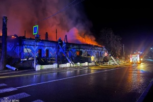 На Закарпатті поліція розслідує можливий підпал ресторану в селі Кваси
