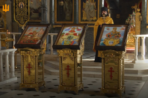 У Києво-Печерській лаврі освятили ікони для ЗСУ