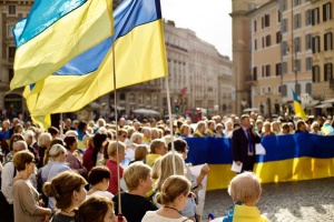 Громада в Римі протестувала проти рішень США, які послаблюють оборону України