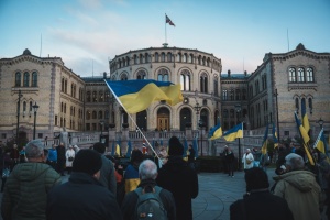 Громада в Норвегії провела демонстрацію на підтримку України