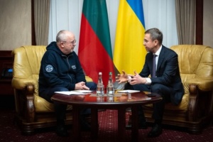 Korezkyj erörtert mit dem Präsidenten litauischen Seimas Unterstützung europäischer Integration und Energiehilfe für Ukraine