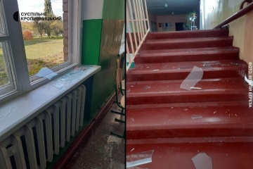 На Кіровоградщині через обстріл РФ пошкоджена будівля ліцею