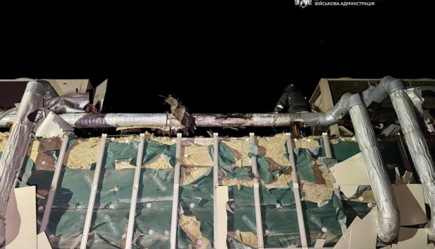 Russian Attack Sparks Fire at Business Center in Downtown Dnipro